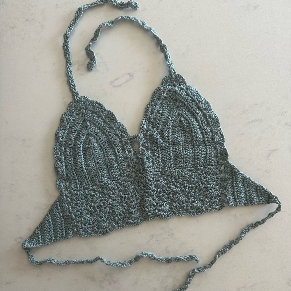 Crochet Halter Crop Top